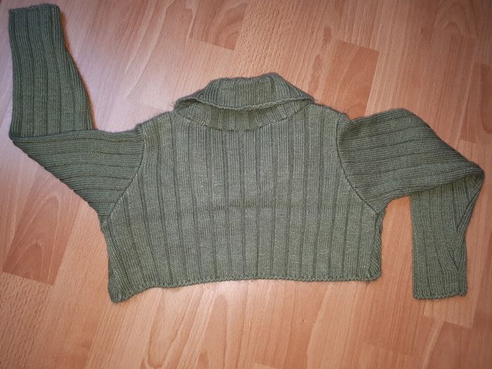 Gilet boléro vert foncé T 92-98 (2-3 ans) - photo numéro 2