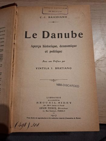 Le danube. Aperçu historique, économique et politique