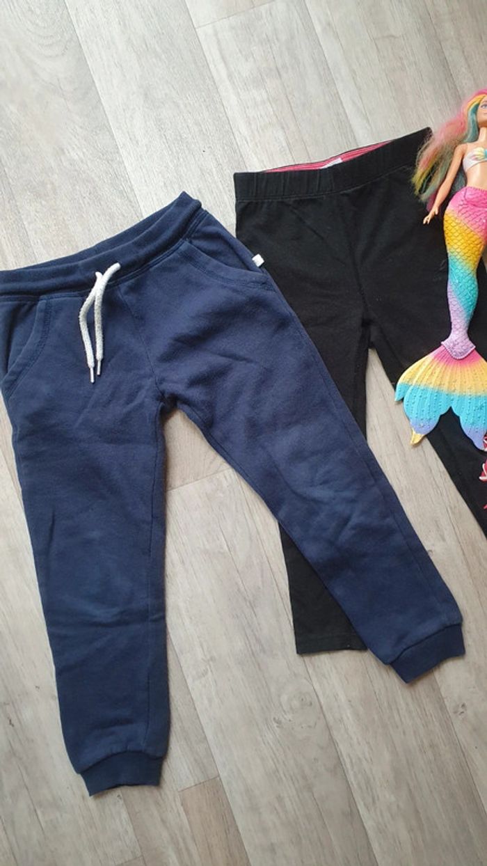 Lot de 2 joggings legging sport 4 ans fille