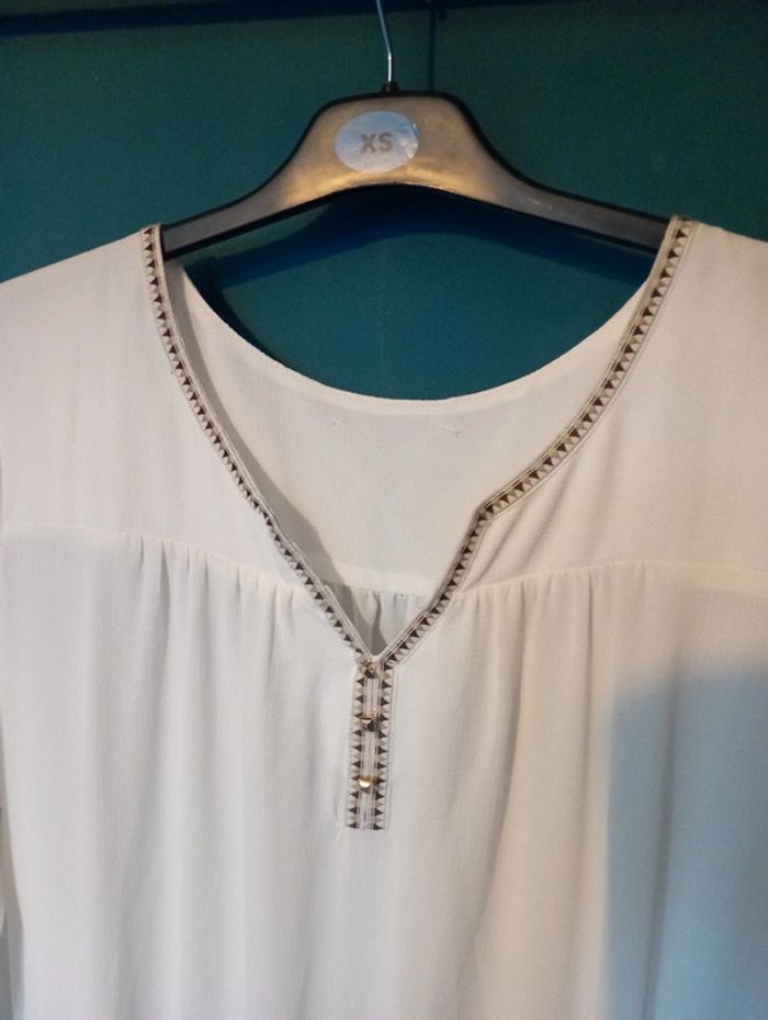 Robe midi bi matière - photo numéro 2