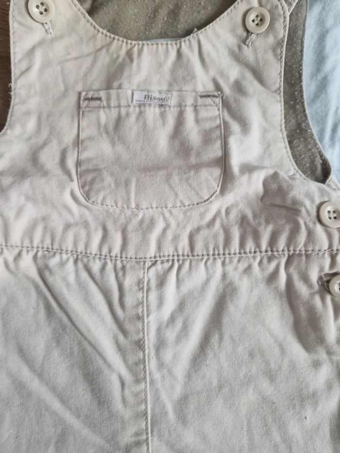 Ensemble Salopette et tee-shirt 1 mois - photo numéro 4