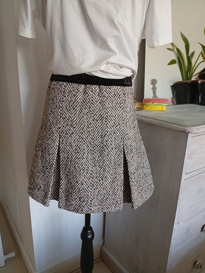 Jupe plissée en tweed. Motf 36 - photo numéro 3