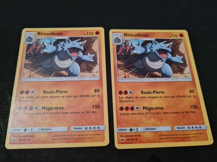 Carte pokémon Rhinoferos 66/147 - photo numéro 1