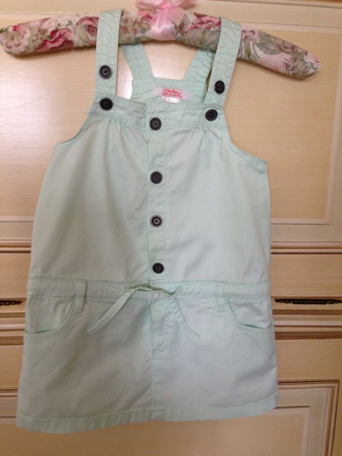 Robe Salopette Vert Clair