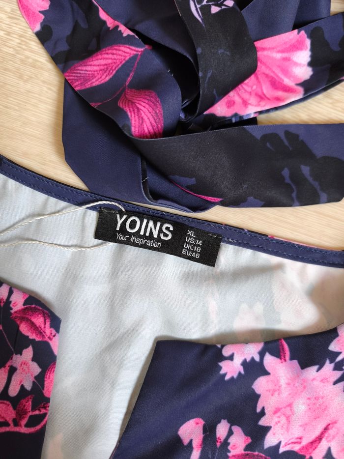 Kimono / robe femme XL neuf – fluide fleuri élégant été - photo numéro 2