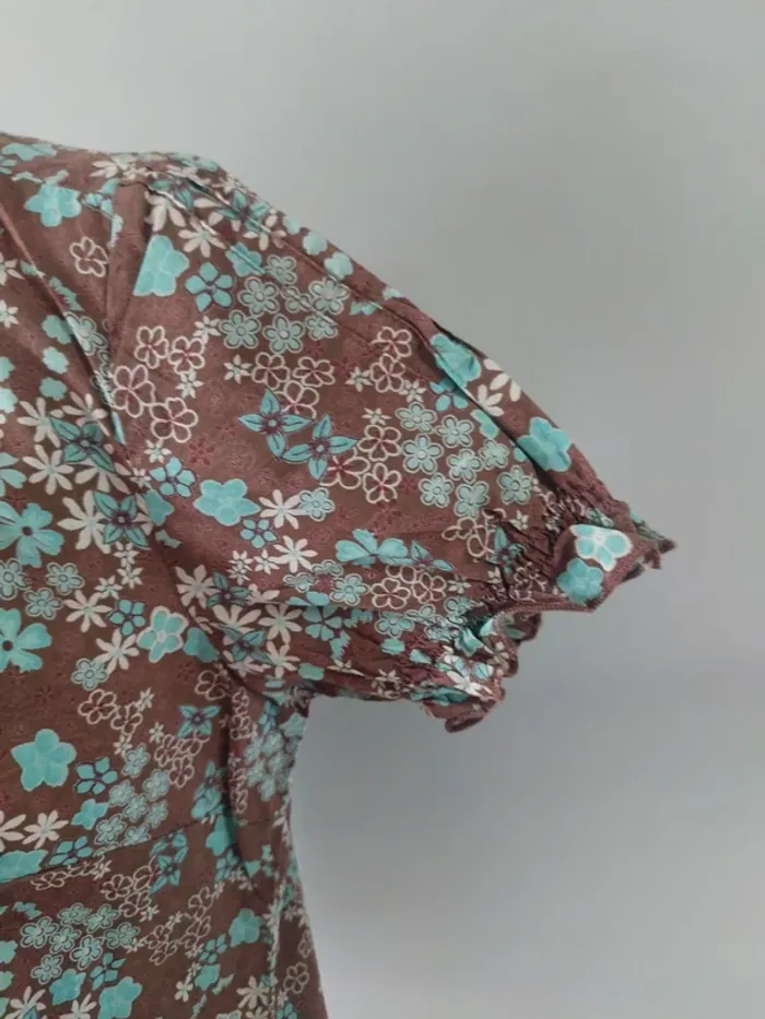 Chemise à fleurs 100% coton - photo numéro 3