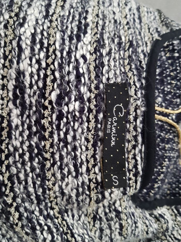 Robe Automne Hiver Manches 3/4  Bleu fils doré et Ceinture  Taille S - photo numéro 9