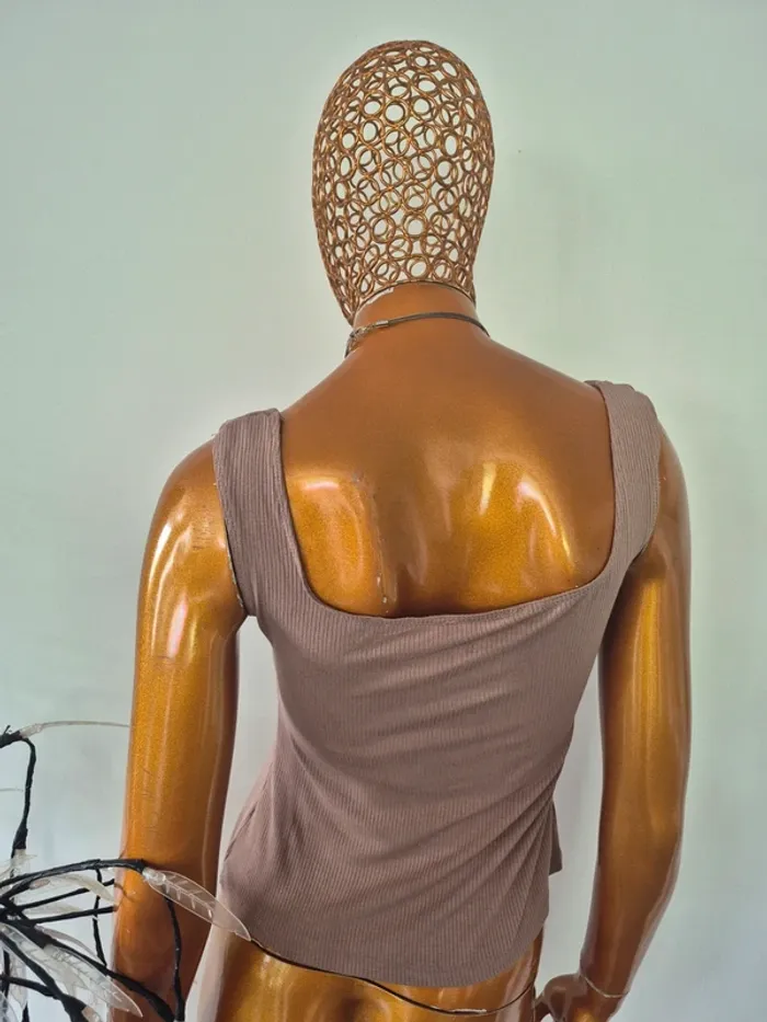 Débardeur Taupe Femme Taille M/38 - photo numéro 2