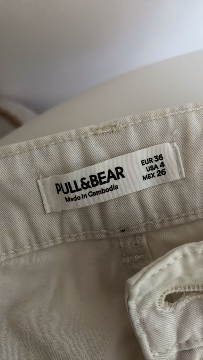 Cargo écru Pull & Bear T36 - photo numéro 4