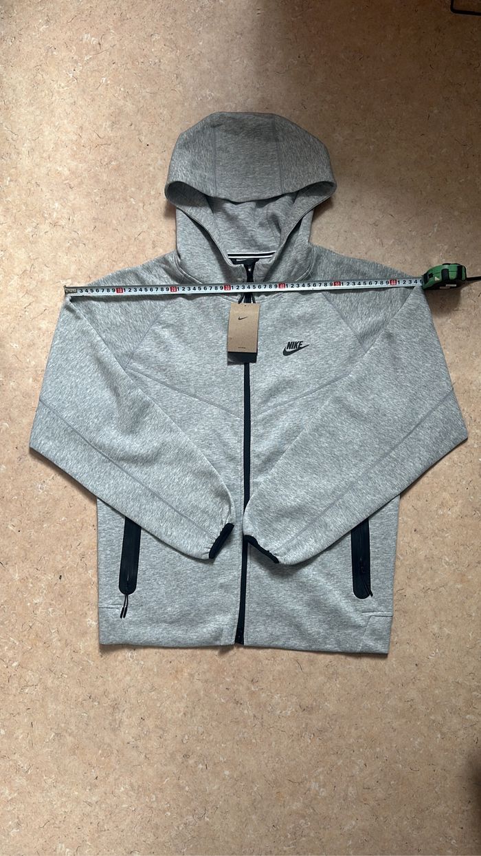 Nike Tech Fleece Gris Homme/Femme – Sweat à Capuche Zip Premium – Neuf Étiquette - photo numéro 7