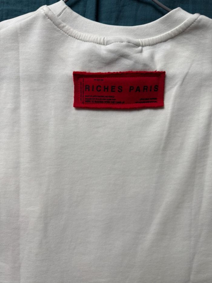 👕 T-shirt Riches Paris – Broderie cœur fleuri 🌹 - photo numéro 5
