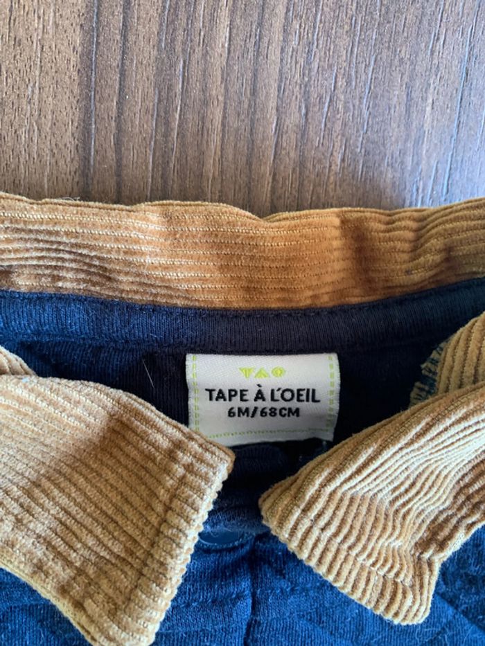 Veste Tape à l’œil garçon 6 mois bleue - photo numéro 2