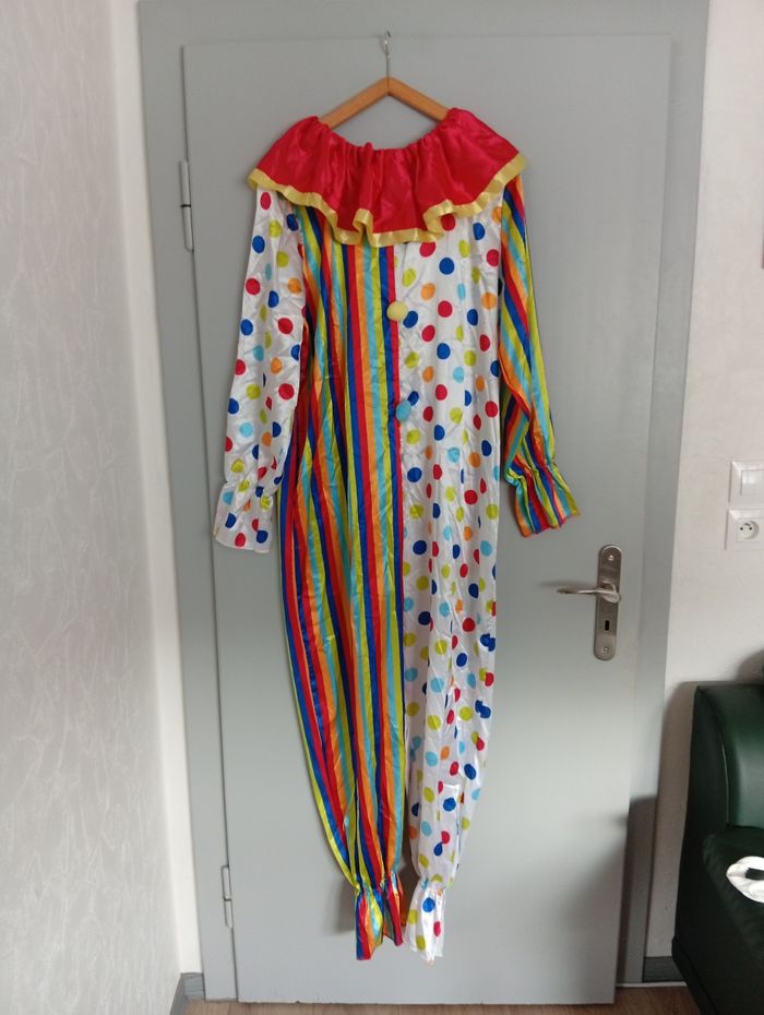 Combinaison de clown multicolore L