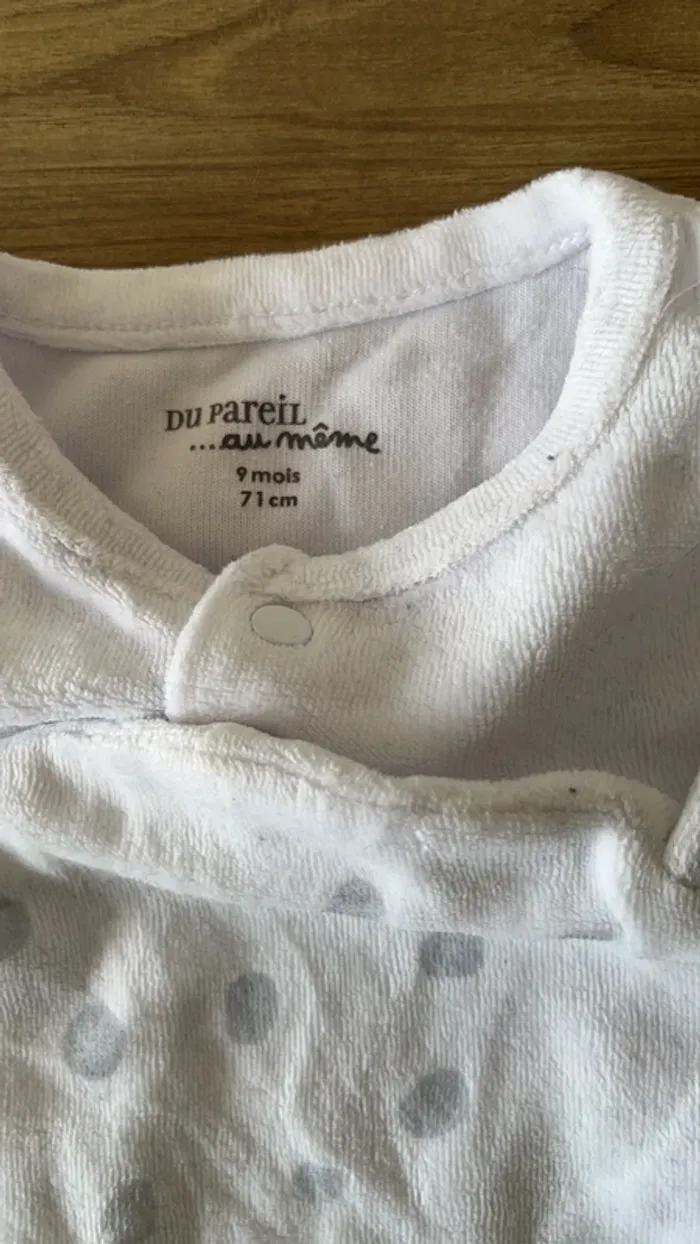 Pyjama velours 1 pièce - photo numéro 3