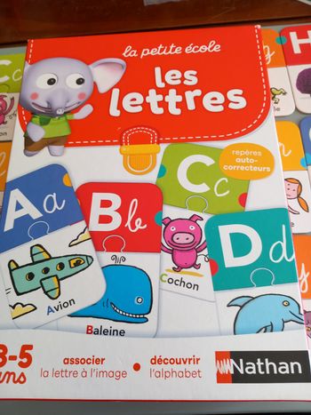 Jeu de lettres la petite école Nathan 3-5ans