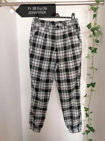 Pantalon blanc et noir 38 Jennyfer