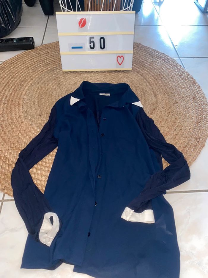 Chemisier bleu taille S intimissimi