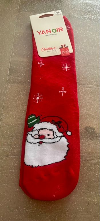 Chaussette père noel anti dérapantes