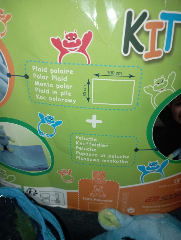 Peluche Plaid ceinture de sécurité - photo numéro 2