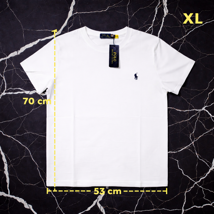 Tee Shirt Ralph Lauren pour homme - Taille XL - Blanc logo brodé noir - Neuf - photo numéro 5