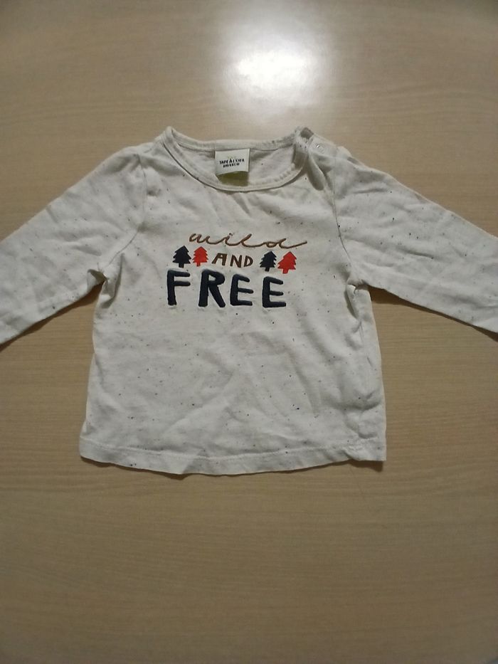 Pull fin bebe en coton taille 6 mois msrque tape a l oeil  couleur multicolore - photo numéro 5