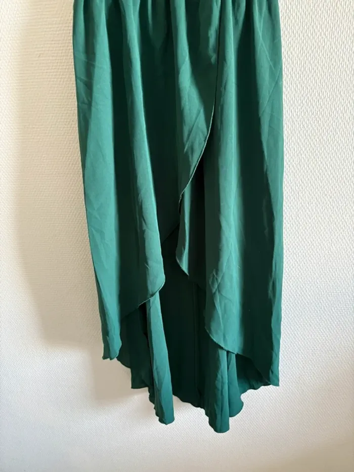 Robe longue ouverte - verte foncé - photo numéro 6