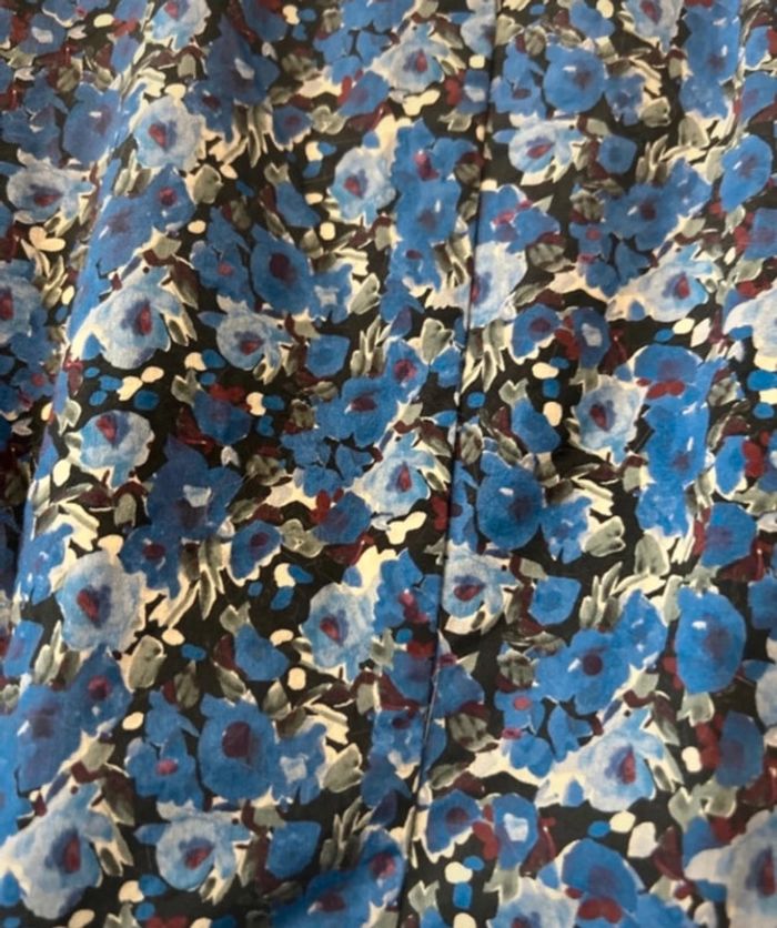 Robe fleurie bleue Stradivarius taille M - photo numéro 5