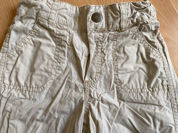 Beau pantalon beige/crème LOGG T. 12 mois/74 cm garçon TBE - photo numéro 3