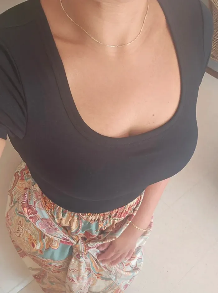 T shirt coton brassière rembourrée intégrée