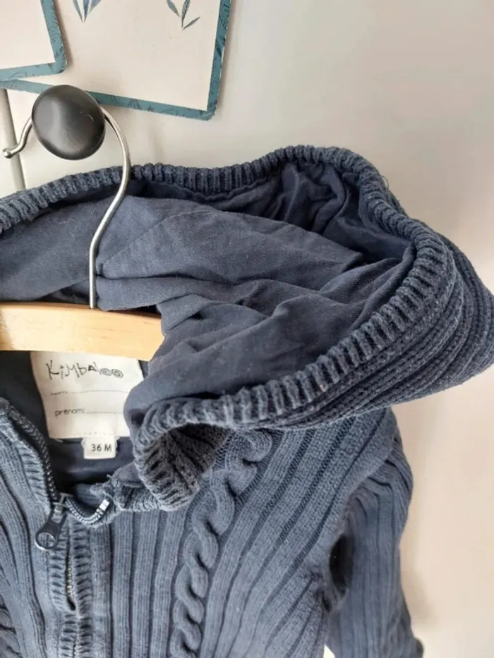 Gilet zippé à capuche Kimbaloo 3 ans - photo numéro 4