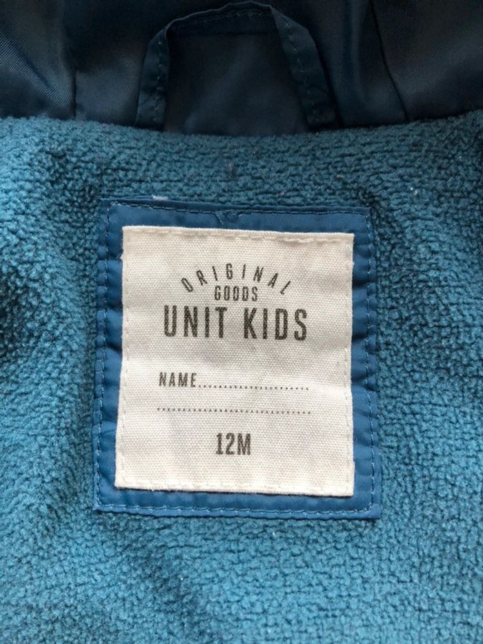 Manteau doudoune chaud 12 mois bleu marine - photo numéro 3