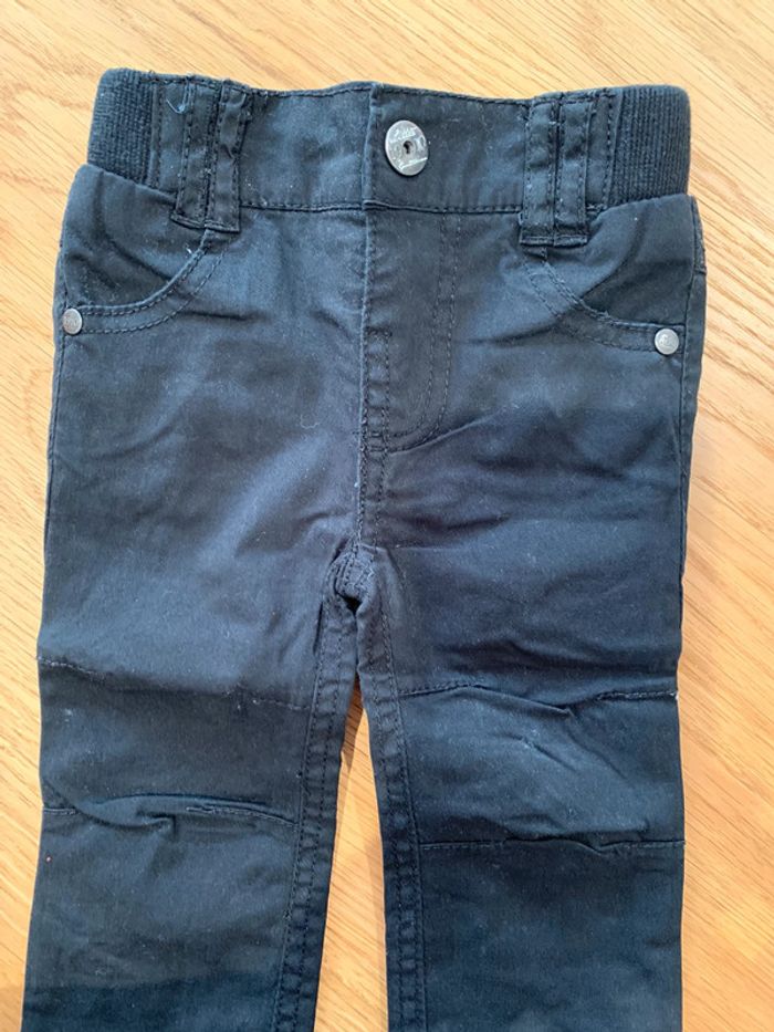 pantalon slim enfant bébé garçon tao tape à l’œil  Tissu noir - photo numéro 2