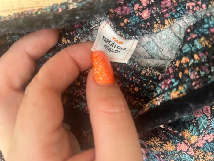 Jupe à fleurs automne hiver tape à l’œil 4 ans élastique - photo numéro 2