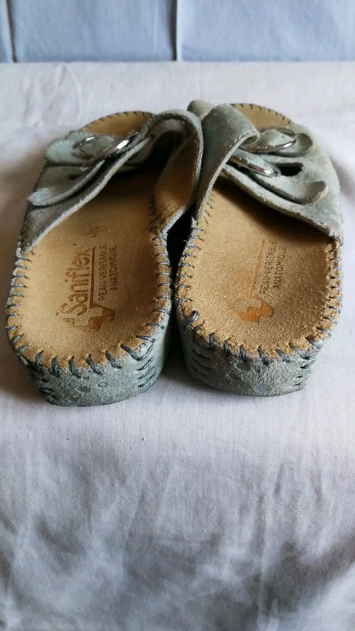 Mules en Cuir Nubuck P. 37 Saniflex - photo numéro 5