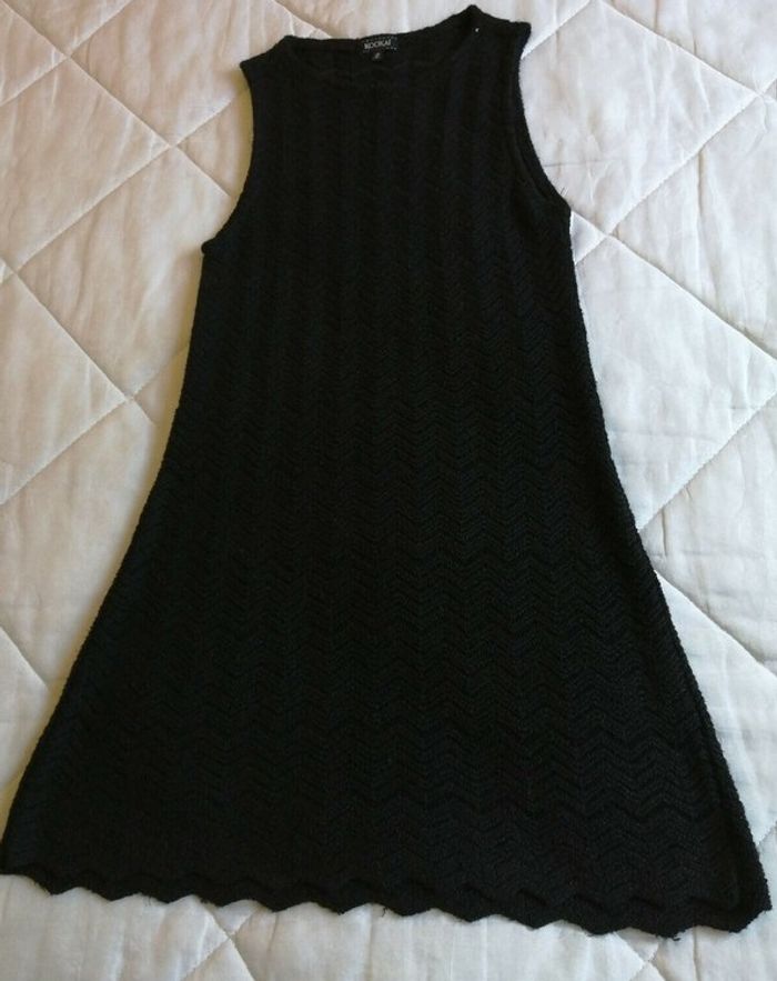 Robe Noire Style Maille Crochet Kookai Taille 36 - photo numéro 8