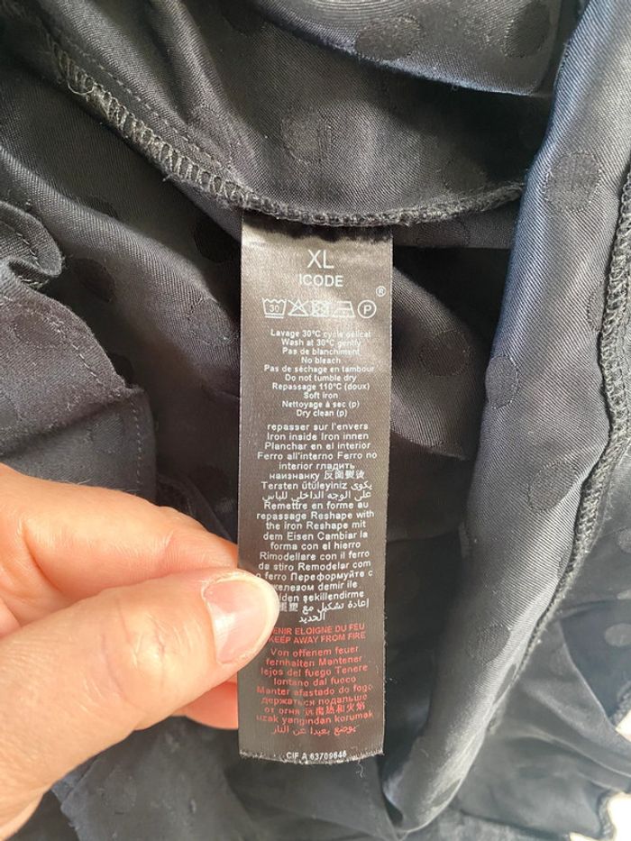 Top noir zippé i.code taille XL - photo numéro 5