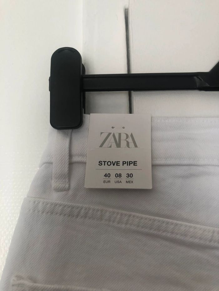Superbe beau jean taille haute Zara stove pipe neuf avec étiquette taille 40 - photo numéro 7