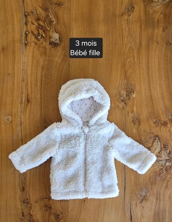 Manteau chaud bébé fille