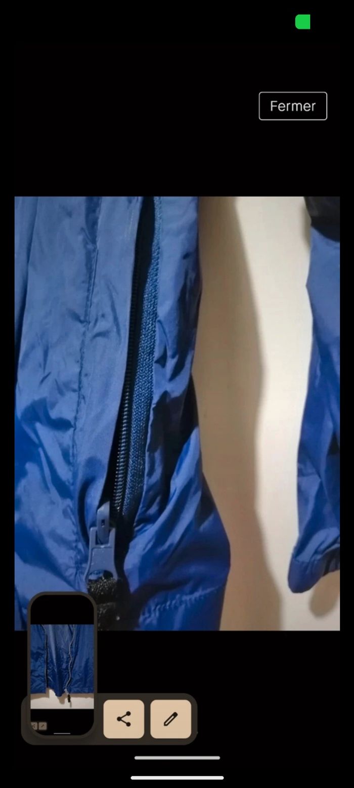 Beau coupe vent CFK bleu. Taille 14 ans. - photo numéro 8