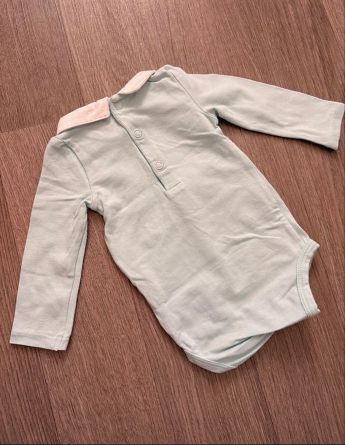 Body manches longues à col - 3 mois 59 cm - Obaibi - photo numéro 2
