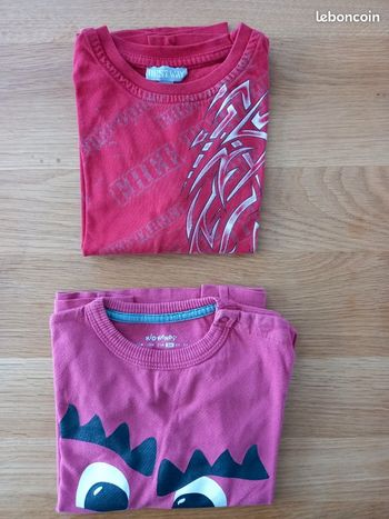 Lot de 2 T-Shirts ML 3A
