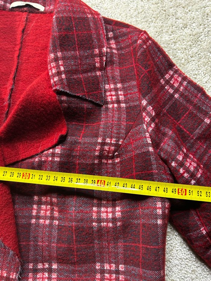 ❤️🔥 BLAZER VINTAGE ROUGE & NOIR – STYLE TARTAN – TAILLE 40 FEMME 🔥❤️ - photo numéro 8