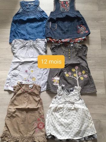lot de 6 robes12 mois