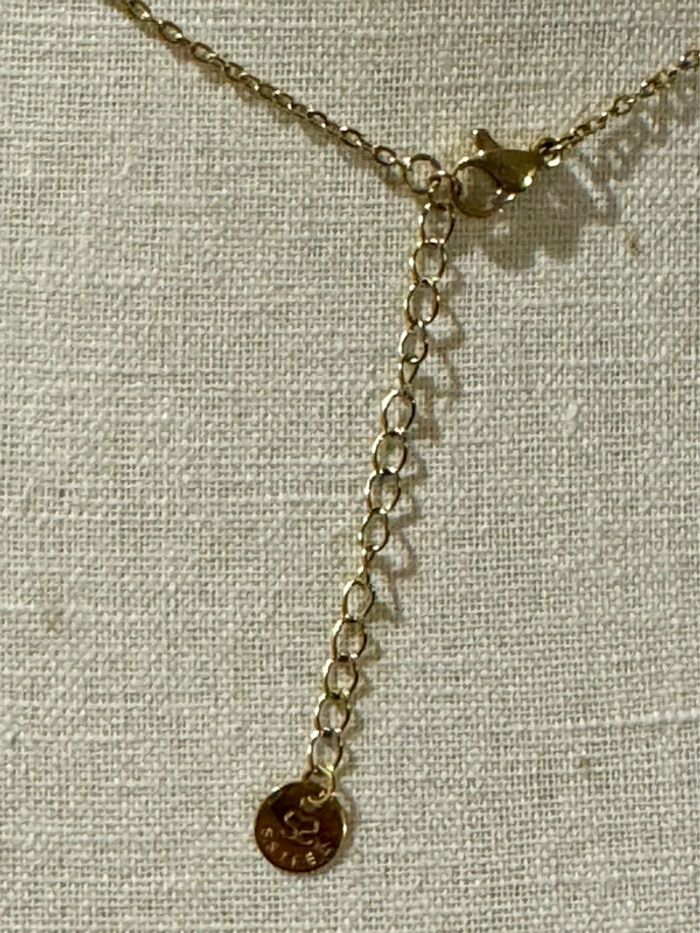 Collier réglable acier inoxydable or pendentif serpent - photo numéro 6