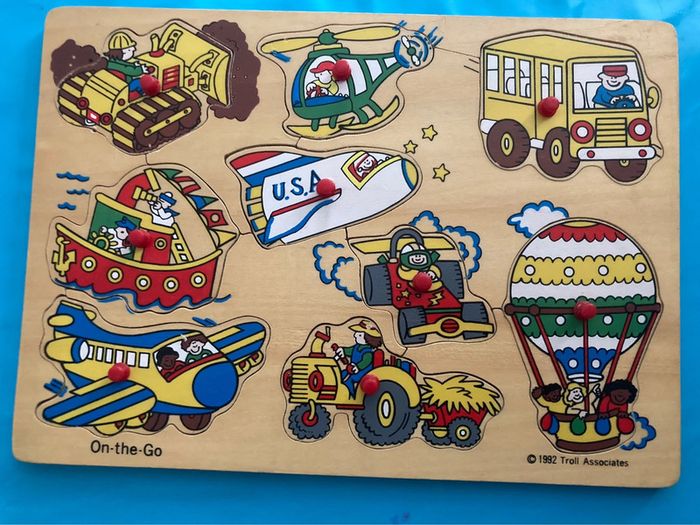 Puzzle encastrement engins à moteur