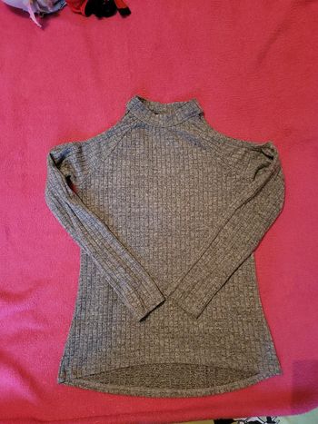 Haut gris épaules nues. Jennyfer. XS