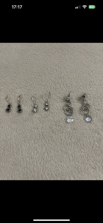 Lot de 3 paires de boucles d’oreilles argentées – style chic & intemporel