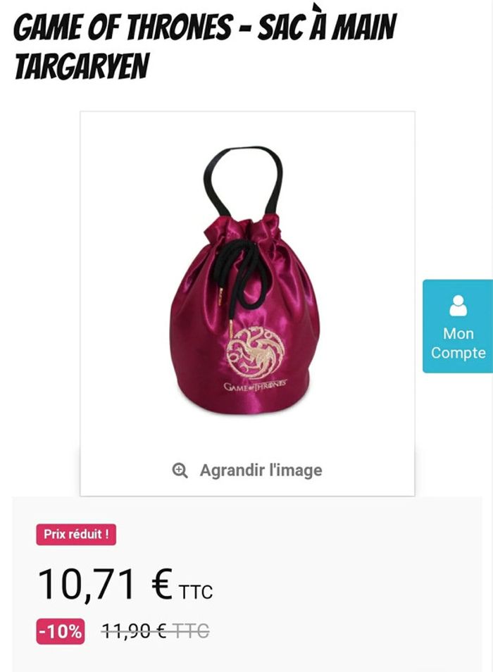 Sac à main Game of Thrones🥰 - photo numéro 7
