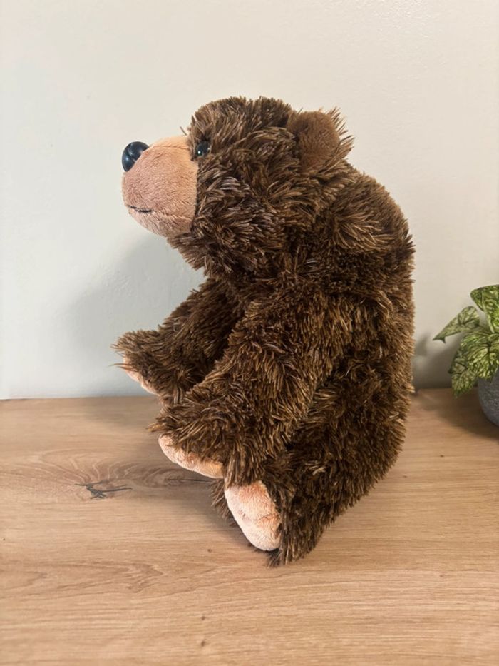 Doudou peluche gros ours brun marron wild republic 30 cm - photo numéro 2