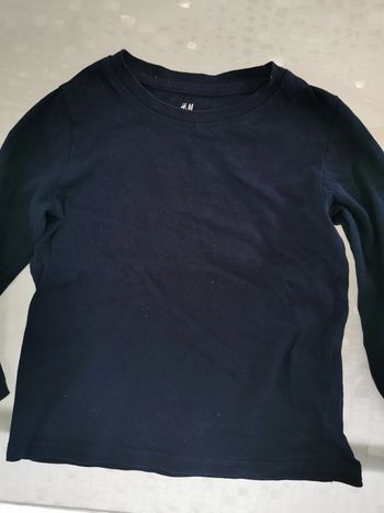 Tee shirt manches longues garçons marine